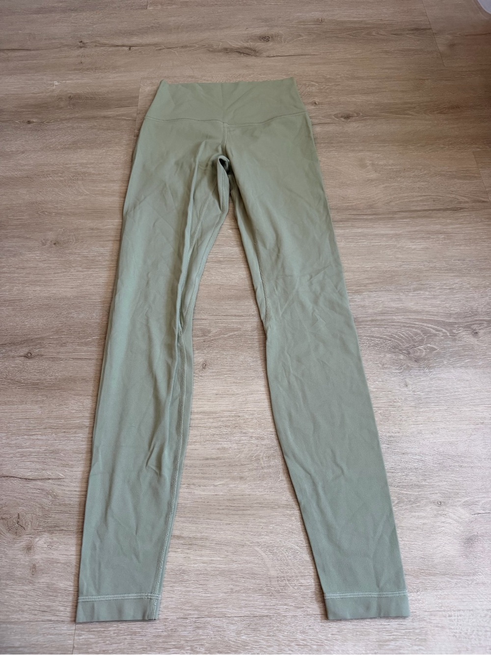lululemon athletica Align High-Rise 25" Pant - Green Twill SZ 4
